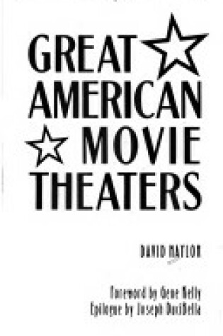 Cover of Geat American Movie Theaters