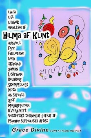 Cover of laera list litabok innblasin af Hilma af Klint audvelt fyrir fullordnir boern skapandi gaman Listraenn Relaxing Skemmtilegt Nota ad skreyta gjoef minjagripurinn Kvedjukort Vestfirskt teikningar gerdar