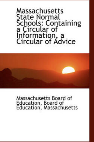 Cover of Massachusetts State Normal Schools