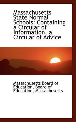 Book cover for Massachusetts State Normal Schools