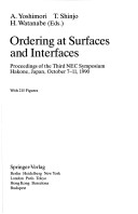Cover of Ordering at Surfaces and Interfaces