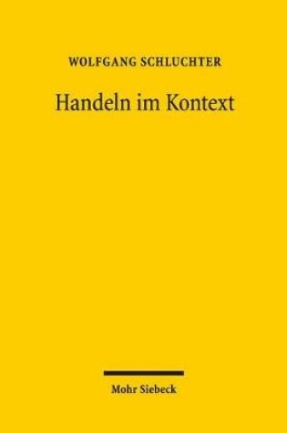 Cover of Handeln im Kontext