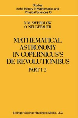 Cover of Mathematical Astronomy in Copernicus’ De Revolutionibus