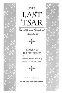 Book cover for The Last Tsar