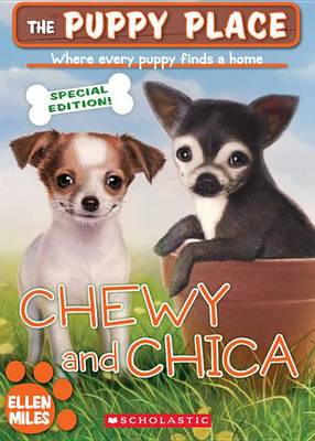 Book cover for Chewy and Chica (the Puppy Place Special Edition)