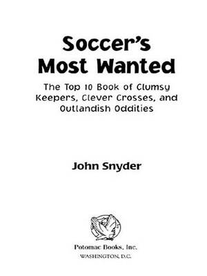 Book cover for Soccer's Most Wanted