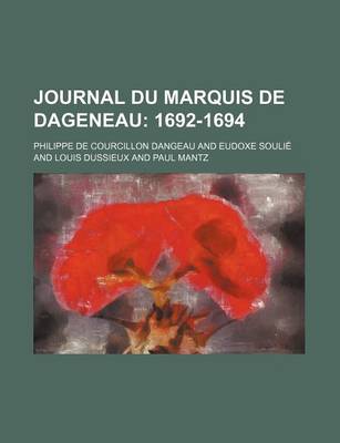 Book cover for Journal Du Marquis de Dageneau (5); 1692-1694