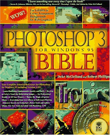 Book cover for Photoshop 3 for Windows Bible