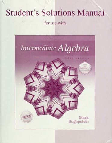 Book cover for Student's Solutions Manual for Use with Intermediate Algebra