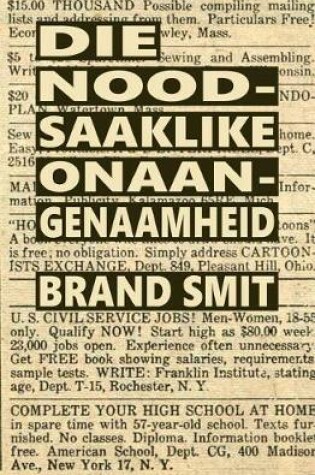 Cover of Die noodsaaklike onaangenaamheid