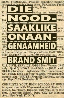 Book cover for Die noodsaaklike onaangenaamheid