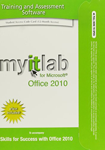 Book cover for MyLab IT with Pearson eText -- Access Card -- for Skills for Success with Office 2010