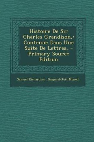 Cover of Histoire de Sir Charles Grandison,