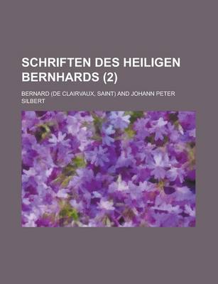 Book cover for Schriften Des Heiligen Bernhards (2 )