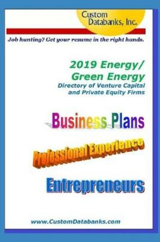 Cover of 2019 Energy/Green Energy Directory of Venture Capital and Private Equity Firms