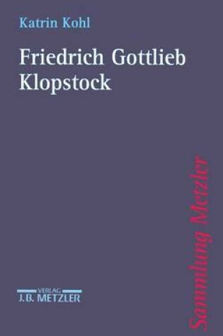 Cover of Friedrich Gottlieb Klopstock