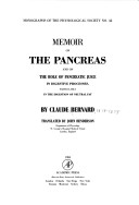 Book cover for Memoir on the Pancreas