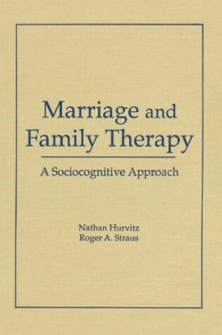 Cover of Marriage and Family Therapy