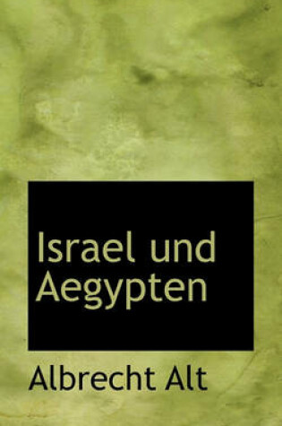 Cover of Israel Und Aegypten