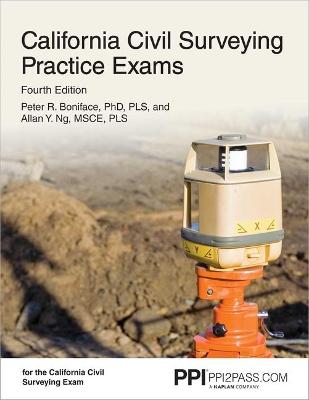 Book cover for Ppi California Civil Surveying Practice Exams, 4th Edition - Two 55-Problem, Multiple-Choice Exams Consistent with the California Civil Engineering Surveying Exam