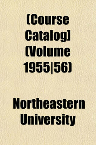 Cover of [Course Catalog] Volume 1955/56