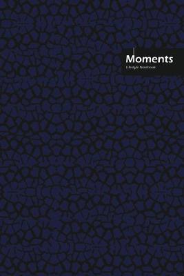 Book cover for Moments Lifestyle, Animal Print, Write-in Notebook, Dotted Lines, Wide Ruled, Medium Size 6 x 9 Inch, 288 Pages (Blue)