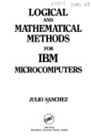 Cover of Logical and Mathematical Methods for IBM Microcomputers