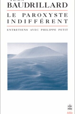 Cover of Le Paroxiste Indifferent