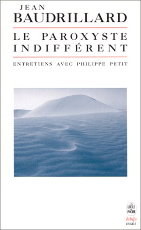 Book cover for Le Paroxiste Indifferent