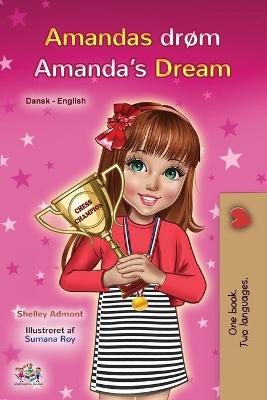 Book cover for Amanda's Dream (Danish English Bilingual Children's Book)