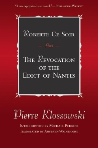 Cover of Roberte Ce Soir: And the Revocation of the Edict of Nantes