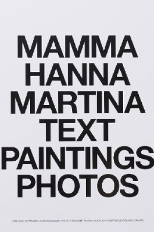 Cover of MAMMA HANNA MARTINA TEXT PAINTINGS PHOTOS