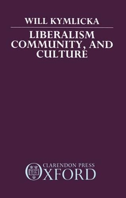 Cover of Liberalism, Community, and Culture