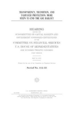 Cover of Transparency, transition, and taxpayer protection