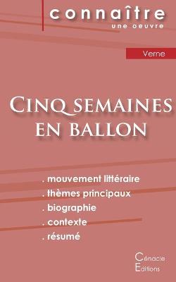 Book cover for Fiche de lecture Cinq semaines en ballon de Jules Verne (Analyse litteraire de reference et resume complet)