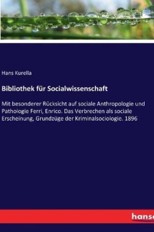 Cover of Bibliothek für Socialwissenschaft