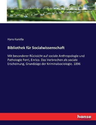 Book cover for Bibliothek für Socialwissenschaft