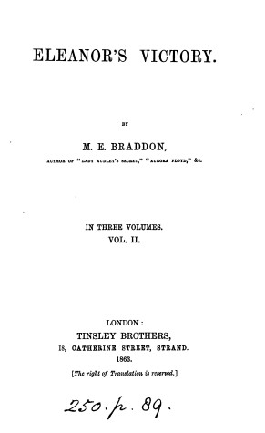 Book cover for Eleanor's Victory