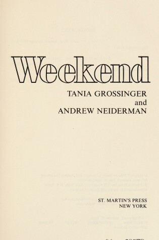 Cover of Weekend