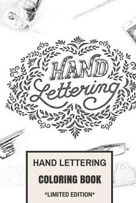 Book cover for Hand Lettering Coloring Book