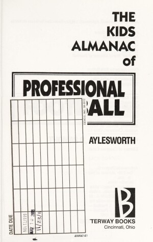 Book cover for The Kids' Almanac of Professional Football