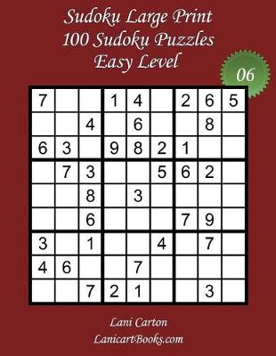 Book cover for Sudoku Large Print - Easy Level - N°6