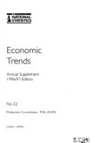 Cover of "Economic Trends" Annual Supplement