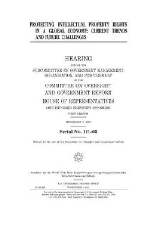 Cover of Protecting intellectual property rights in a global economy