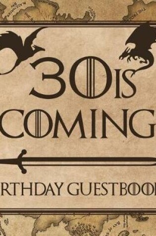 Cover of 30 Is Coming Birthday Guestbook