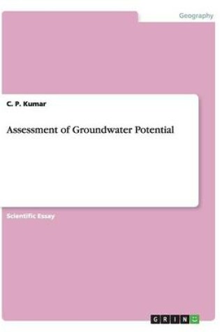 Cover of Assessment of Groundwater Potential