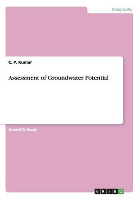 Book cover for Assessment of Groundwater Potential