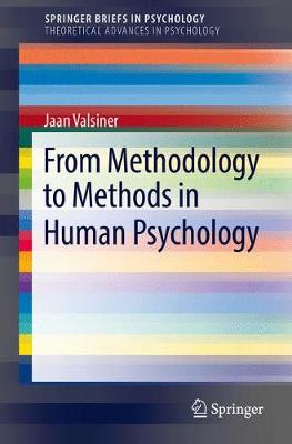 Book cover for From Methodology to Methods in Human Psychology