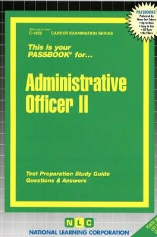 Cover of Administrative Officer II