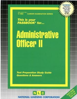 Book cover for Administrative Officer II